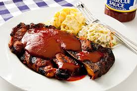 Pork Steaks with Maull's Barbeque Sauce